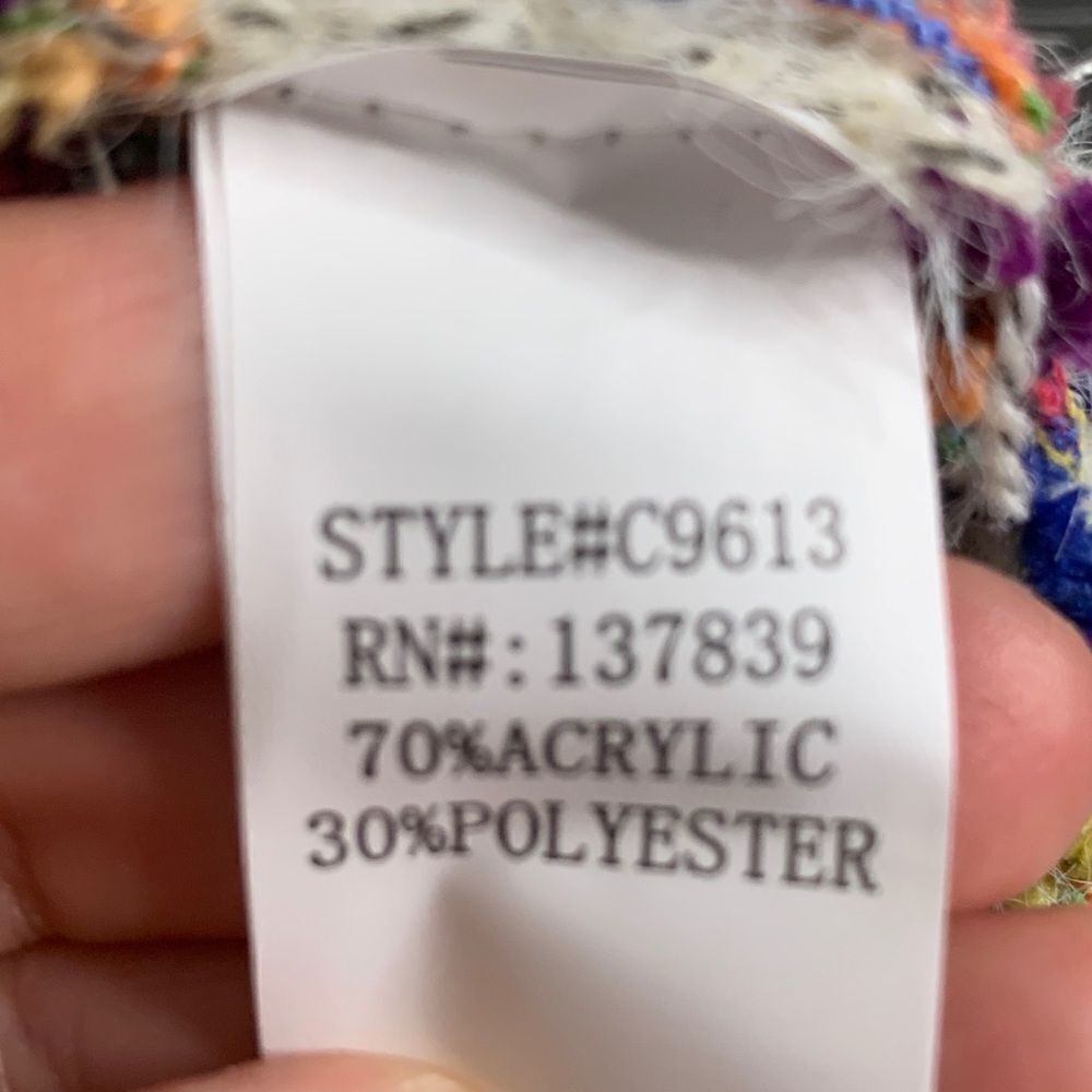 Debut fuzzy oversize cardigan. Small - Picture 6 of 6